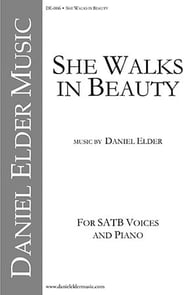 She Walks in Beauty SATB choral sheet music cover
